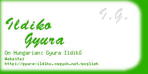 ildiko gyura business card